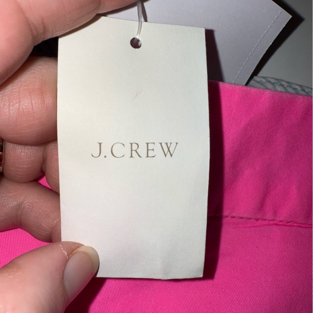 J. Crew 7" Chino Shorts Size 14 Wildflower Pink Deadstock Preppy Summer - Picture 11 of 12
